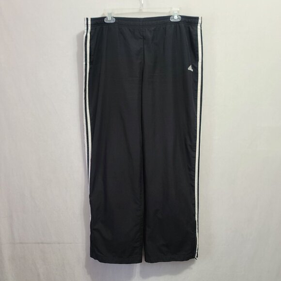 Adidas Windbreaker Pants Men's Size XL Black White Stripes - Picture 2 of 16
